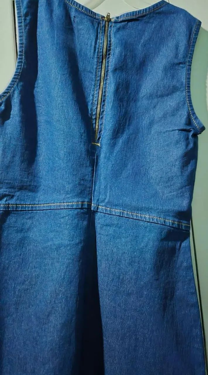 Vestido JEANS  - usado 1X - Foto 4