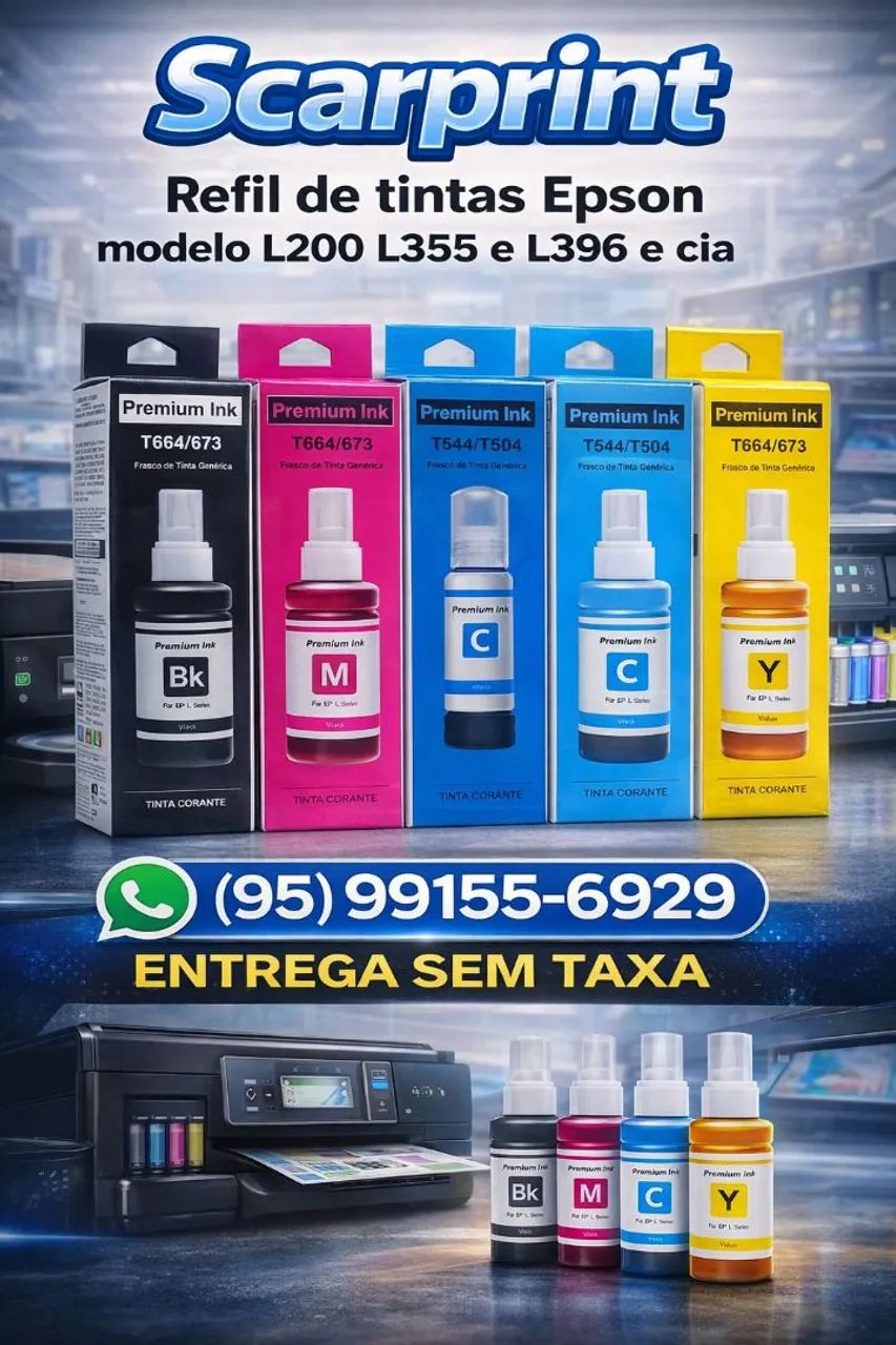 Epson Ink Refill for Models L200, L355, L396, etc.