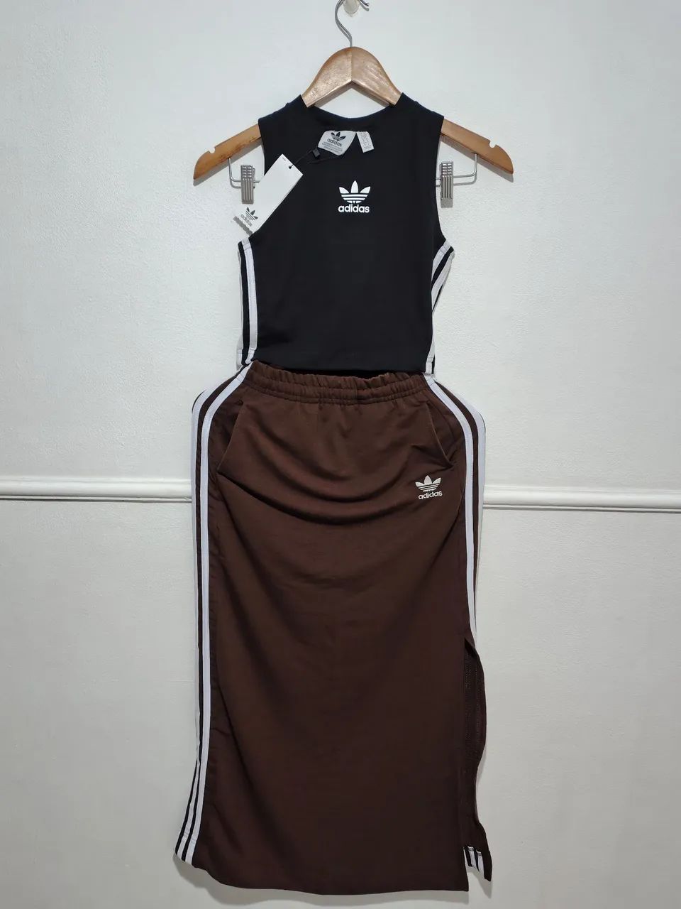 Kit Adidas Saia e Top Marrom  - Foto 2