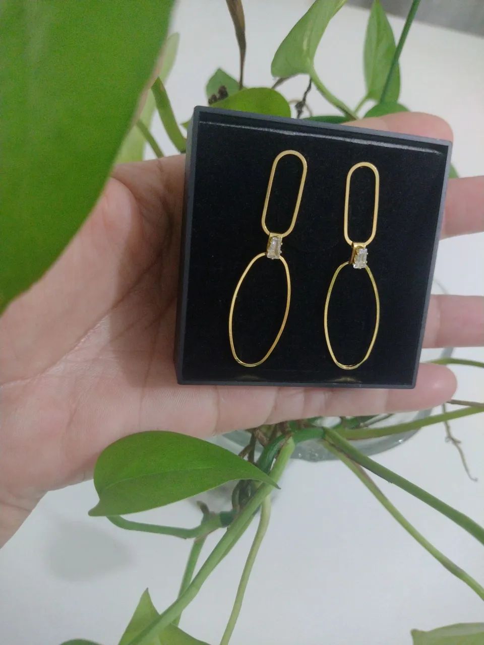 Semijóias banhado a ouro 18 k formidável presente