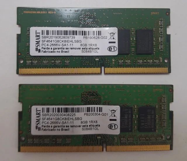 Kit Memórias  8gb Smart 2666mhz 