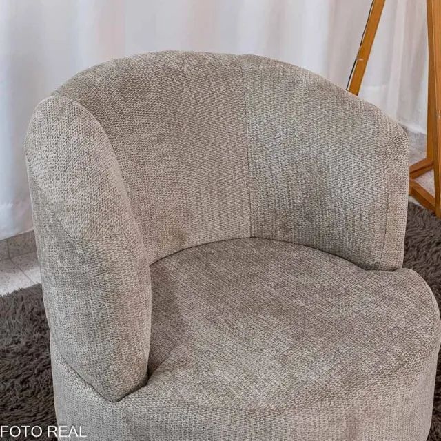 Entrega super rápida!! Poltrona Giratória Marselha Chenile 74cm - Foto 4