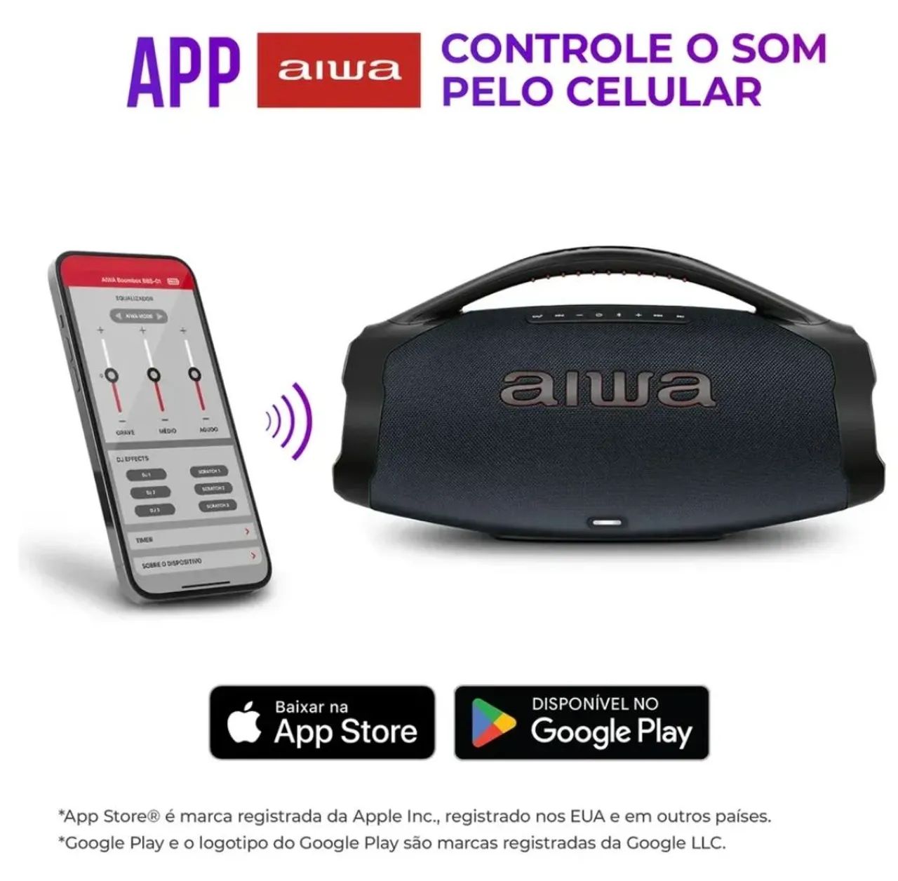 Caixa de som Aiwa  - Foto 4