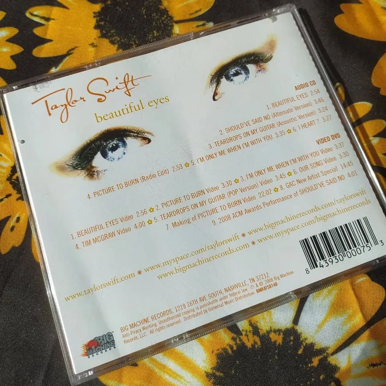 Original Raro] CD EP Beautiful Eyes - Taylor Swift - CDs, DVDs etc