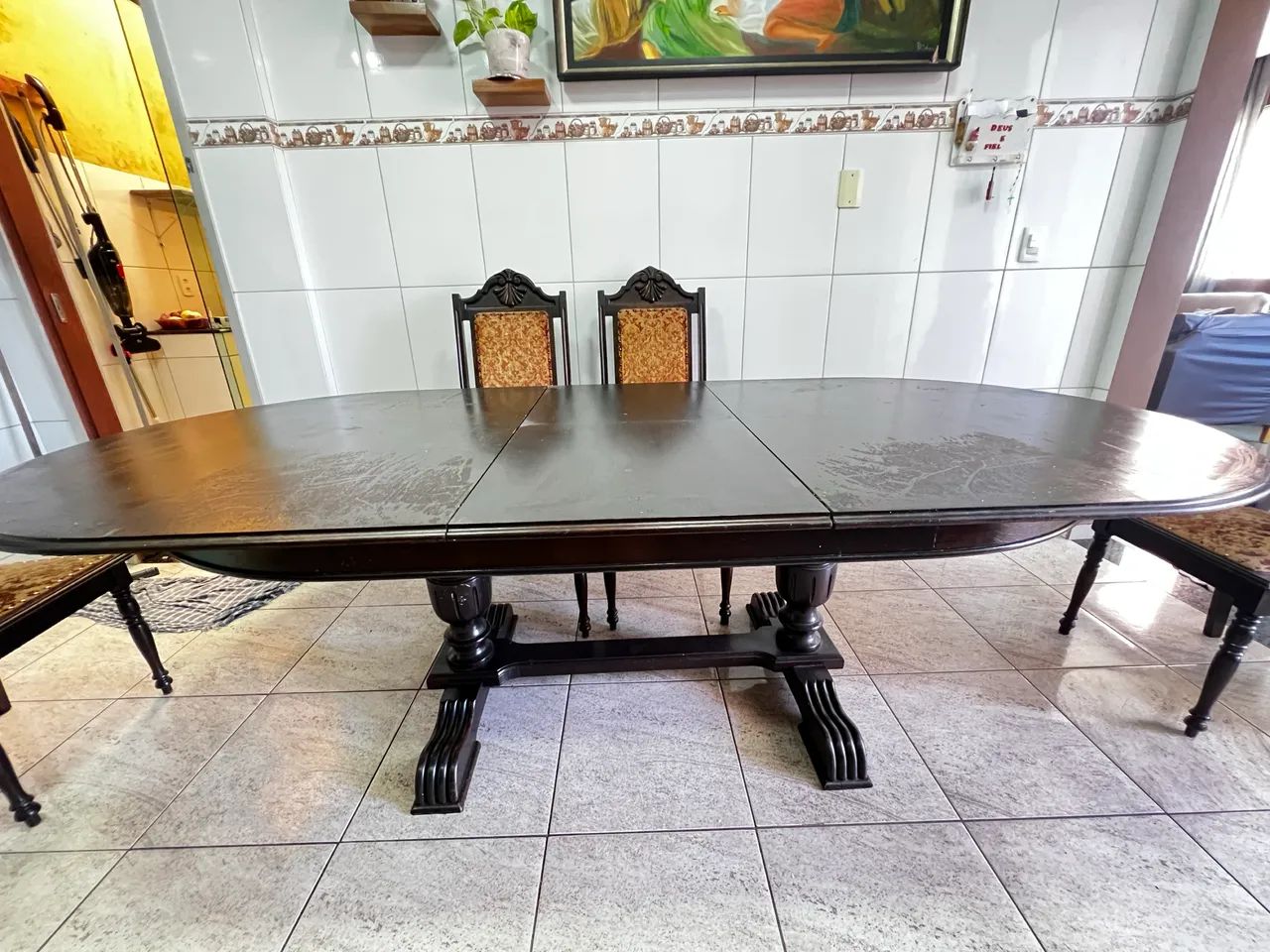 Mesa de madeira antiga  - Foto 5