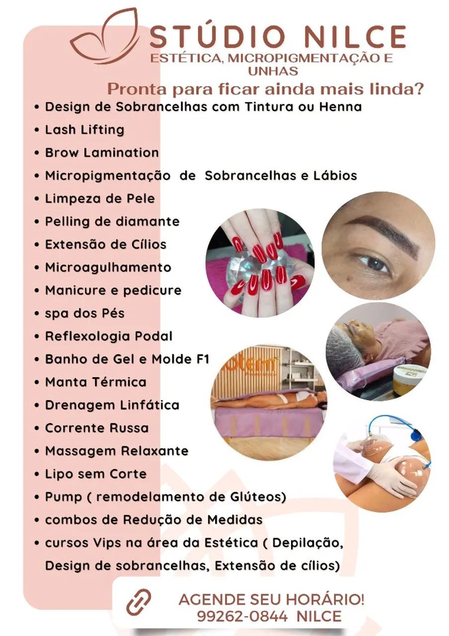 Studio Nilce sobrancelhas/ unhas/ estética 