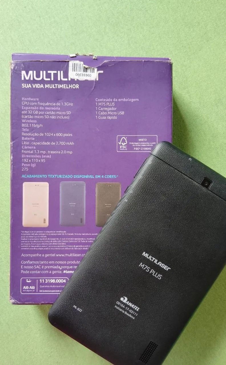 Tablet infantil Multilaser M7S Plus