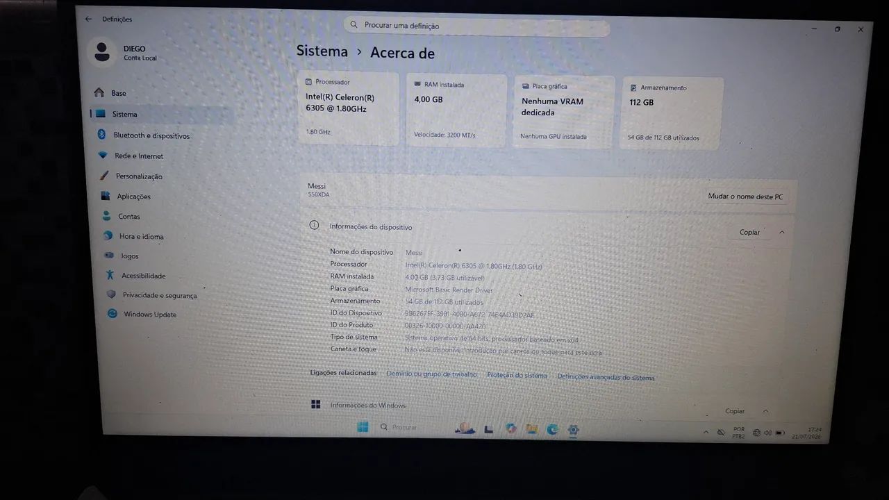 NOTEBOOK SAMSUNG 