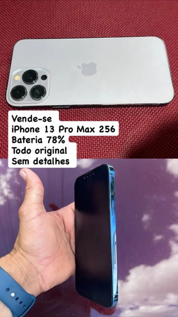 Vende-se iPhone 13 Pro Max 256 todo original  - Foto 2