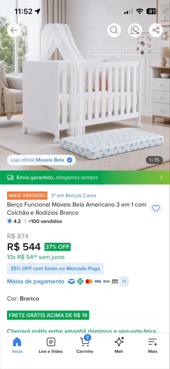 Berço bebê 