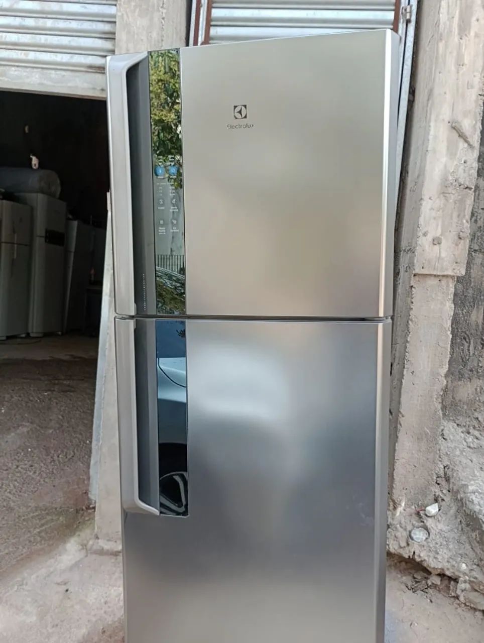 geladeira electrolux inox frost fre painel digital gelando perfeitamente vendo entrego 