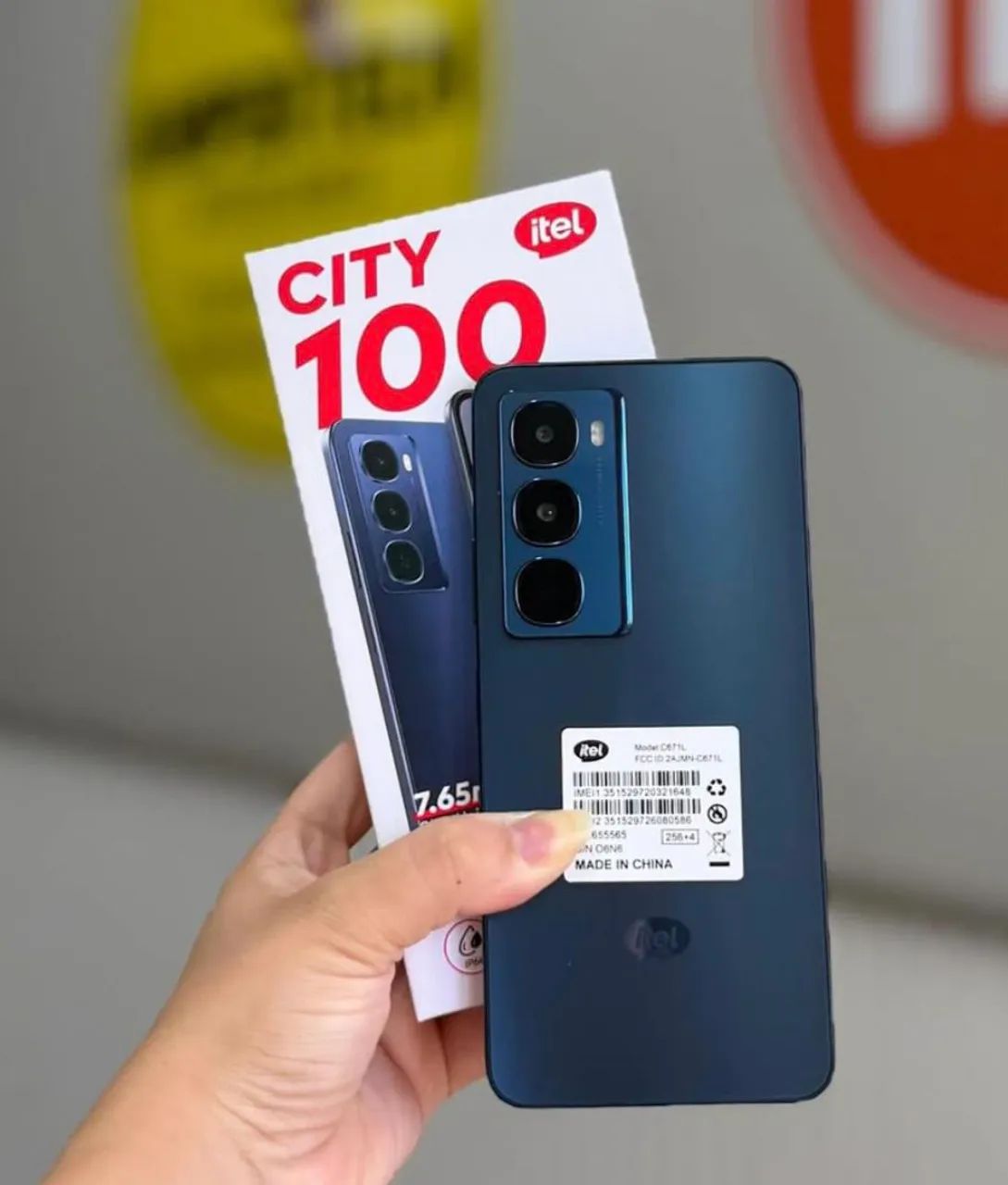 Itel city 100 Lançamento - 256/4 Azul 