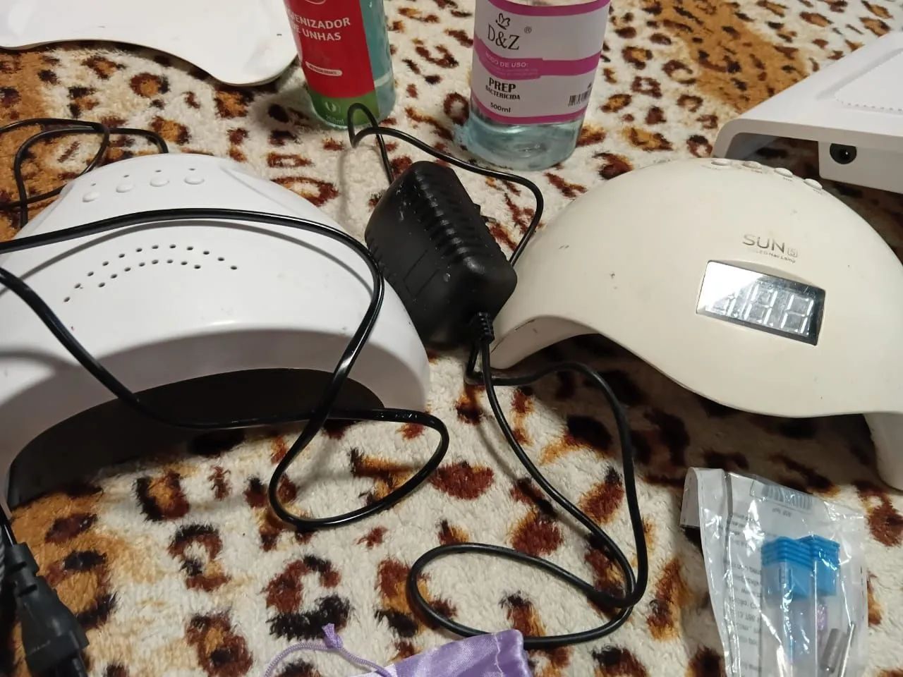 Kit de unha gel e fibra para começar está ótimo estado 