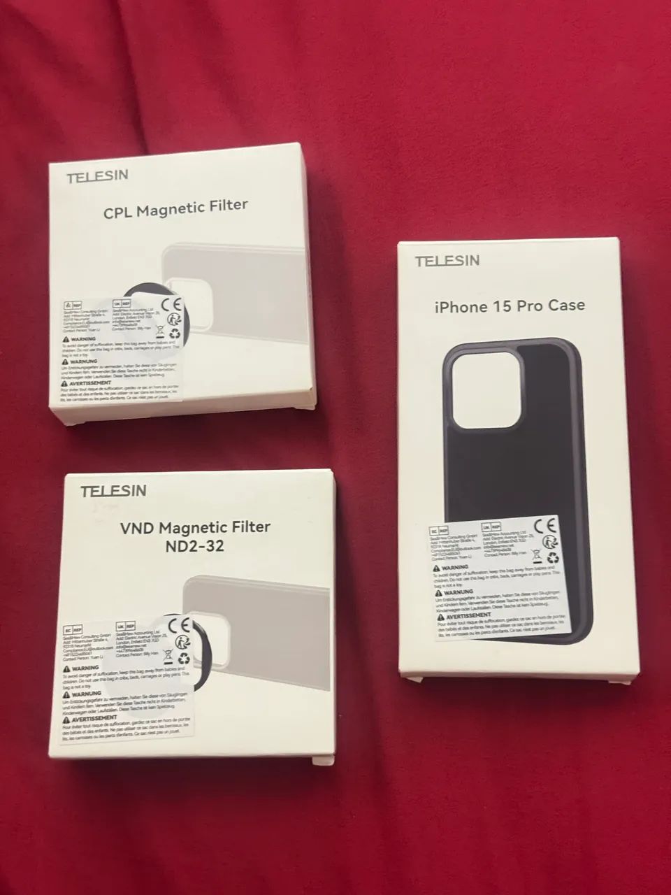Capa e filtros CPL e ND TELESIN para iPhone 15 pro - Foto 5