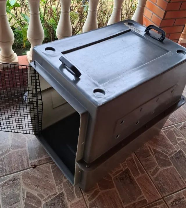 Caixa De Transporte Pettour Modelo 400 Para Cachorro Grande - Foto 2