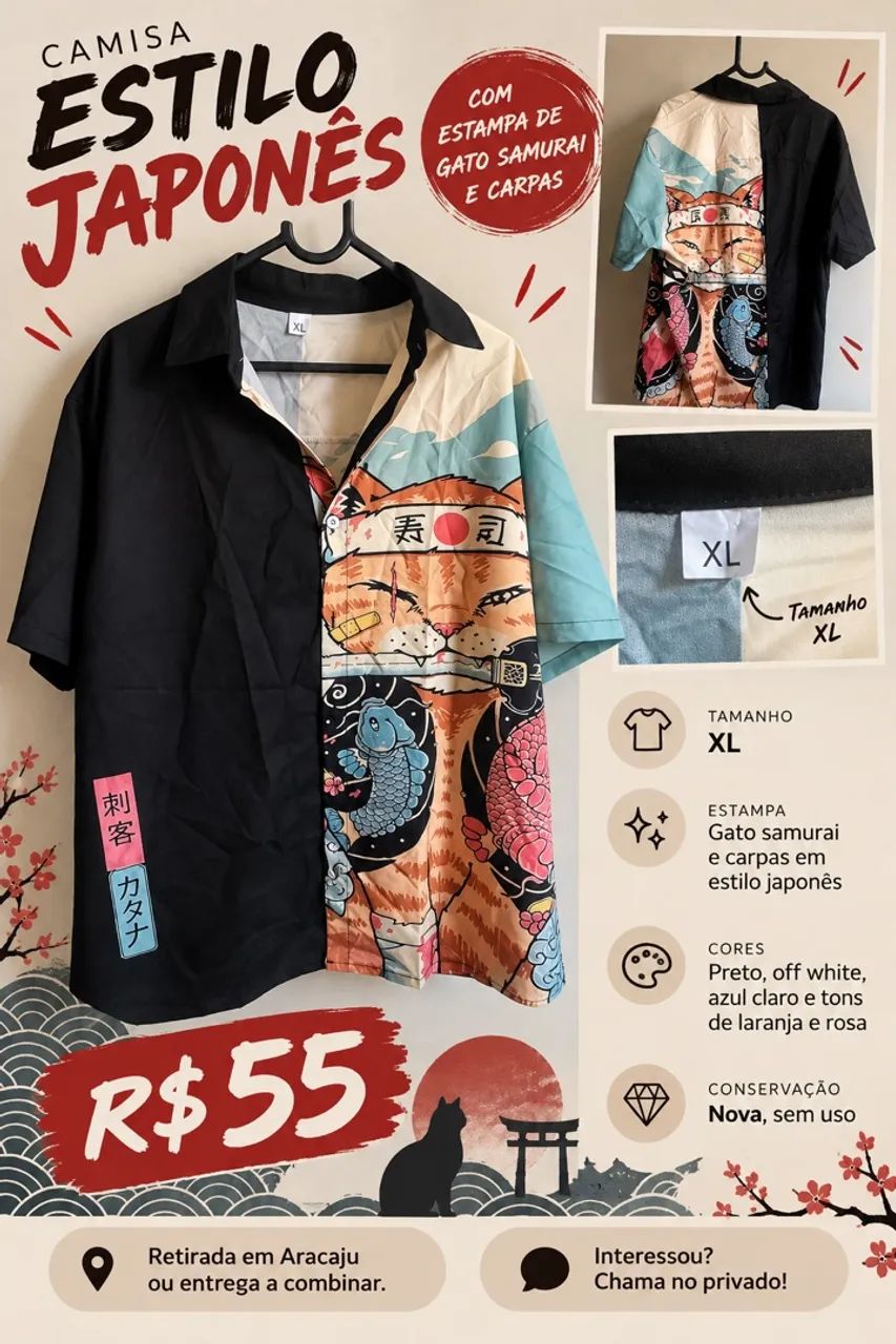 Camisa Importada Masculina Nova