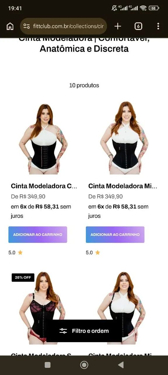 Cinta modeladora corset