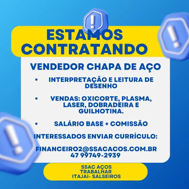 VENDEDOR DE CHAPA 