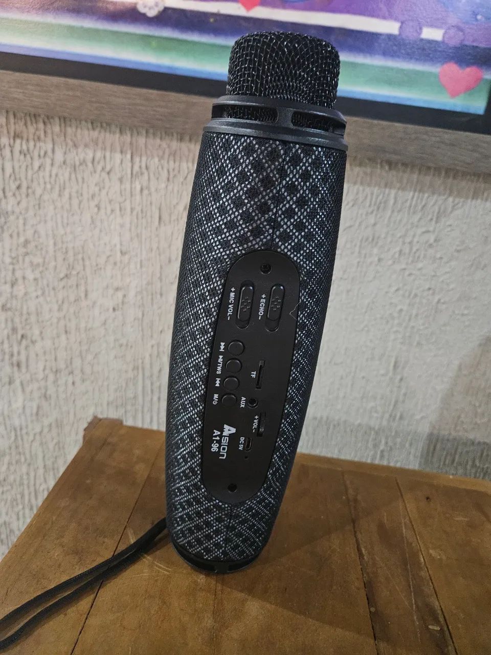 Super compacta caixa de som portátil canal 5w com microfone embutido  - Foto 2