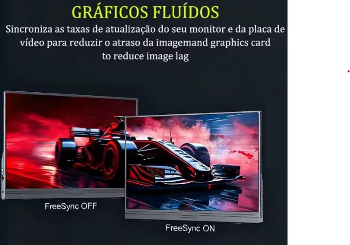 Monitor Portátil 15,6? Full HD IPS USB-C/HDMI HDR 60Hz com Capa - Novo/Lacrado - Foto 4