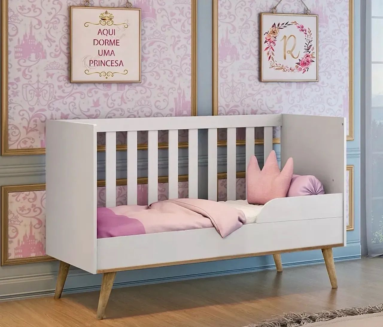 Berço Mini Cama Carolina Baby (MDF) - Foto 3