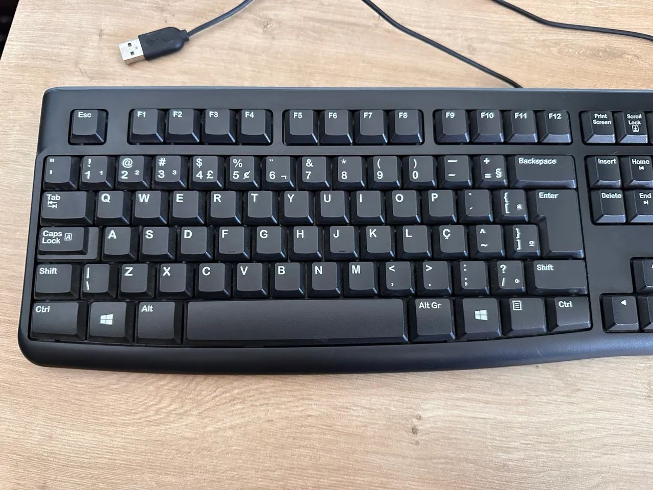 teclado logitech com fio usb preto - Foto 3