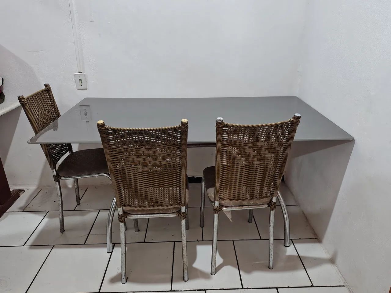 Mesa de vidro para 6 pessoas. - Foto 2