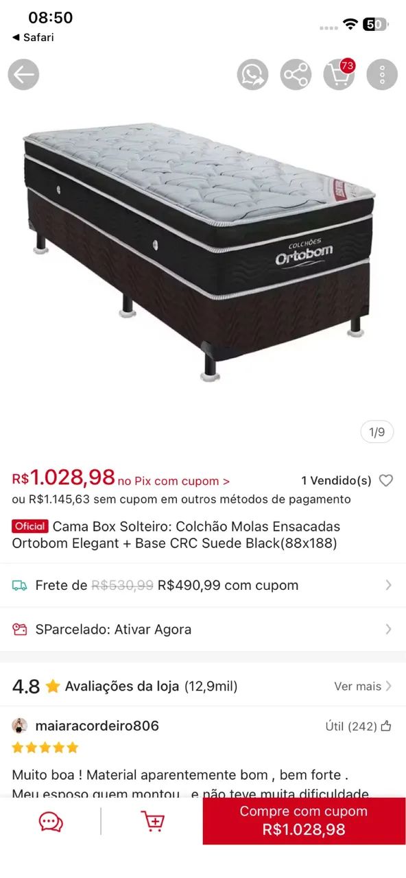 Cama de solteiro 