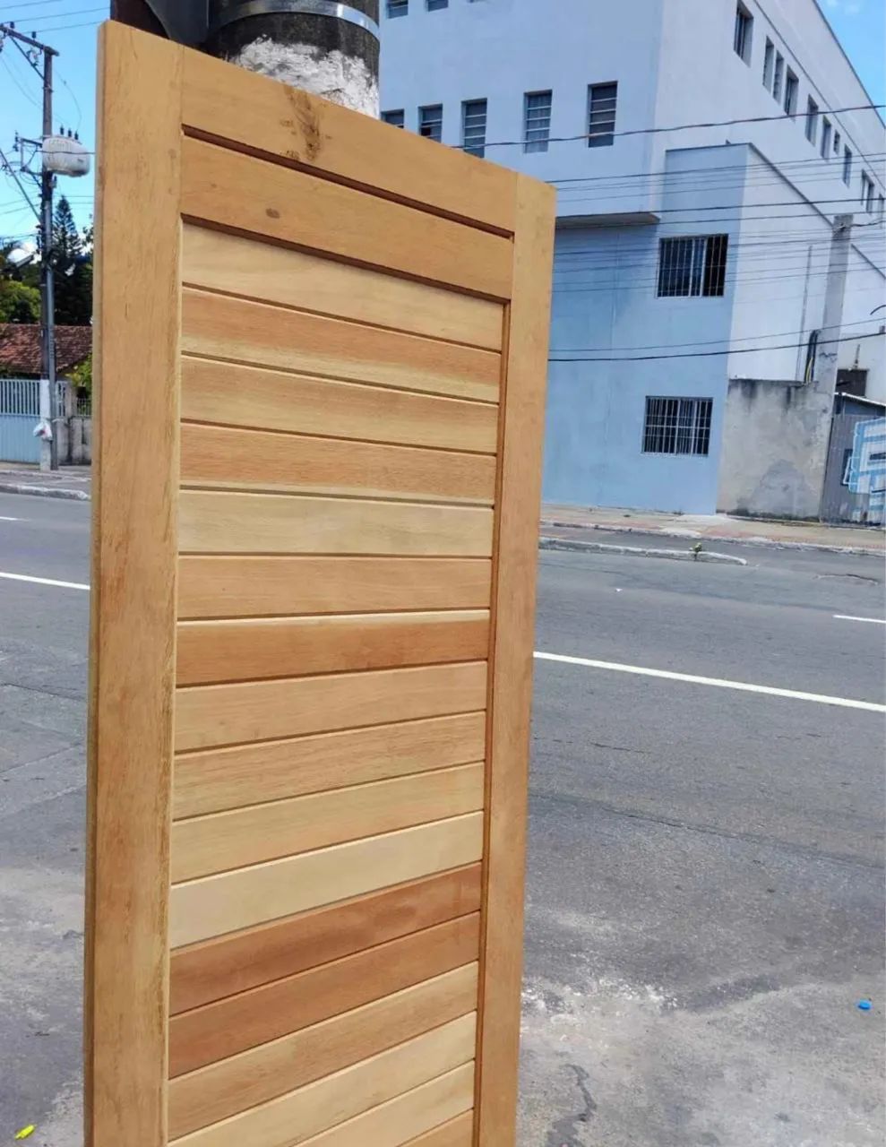 PORTA MACIÇA MISTA ALMOFADADA - QUEIMA DE ESTOQUE - Foto 3