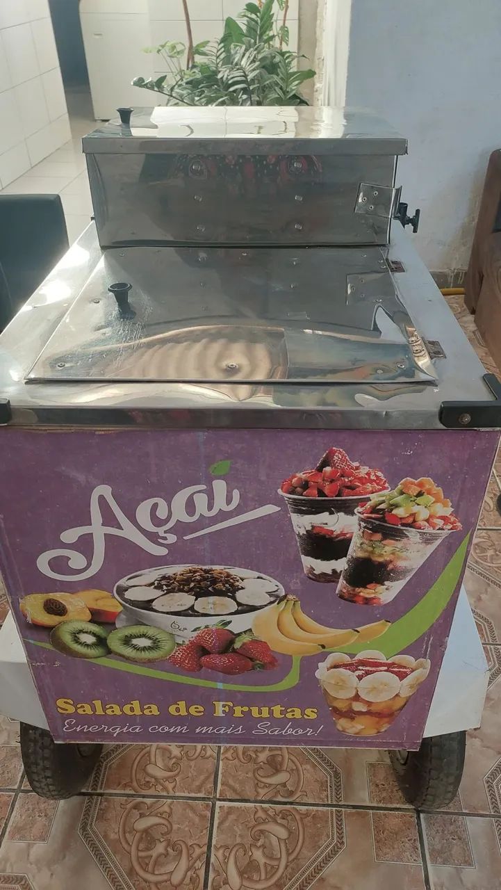 Carrinho para açaí e salada de frutas 