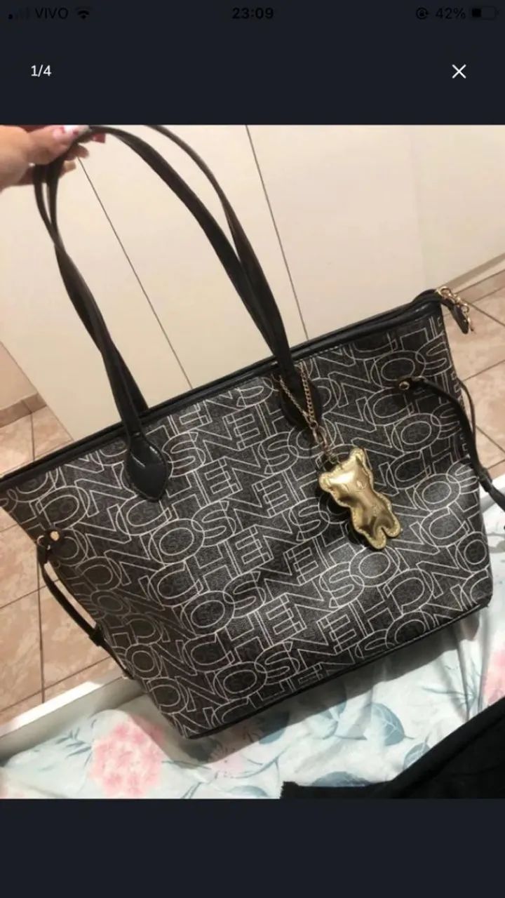 Bolsa - marca chenson original alça de ombro + necessaire - Foto 4