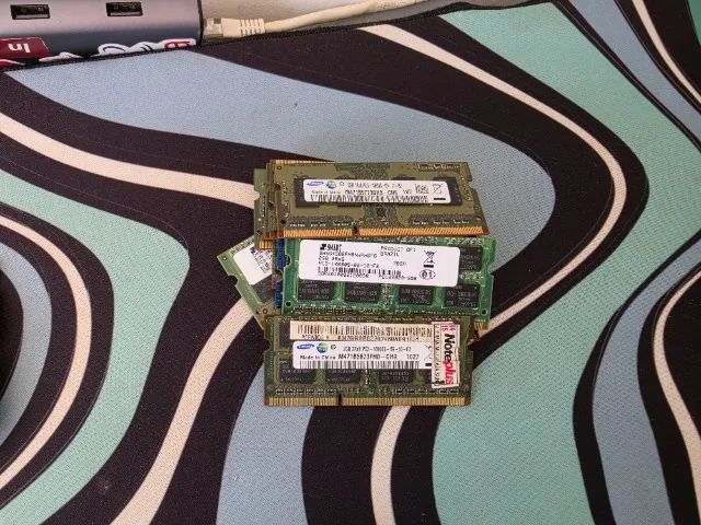 Lote 24 Memórias RAM Notebook DDR3 e Diversas 1GB a 4GB - Foto 2
