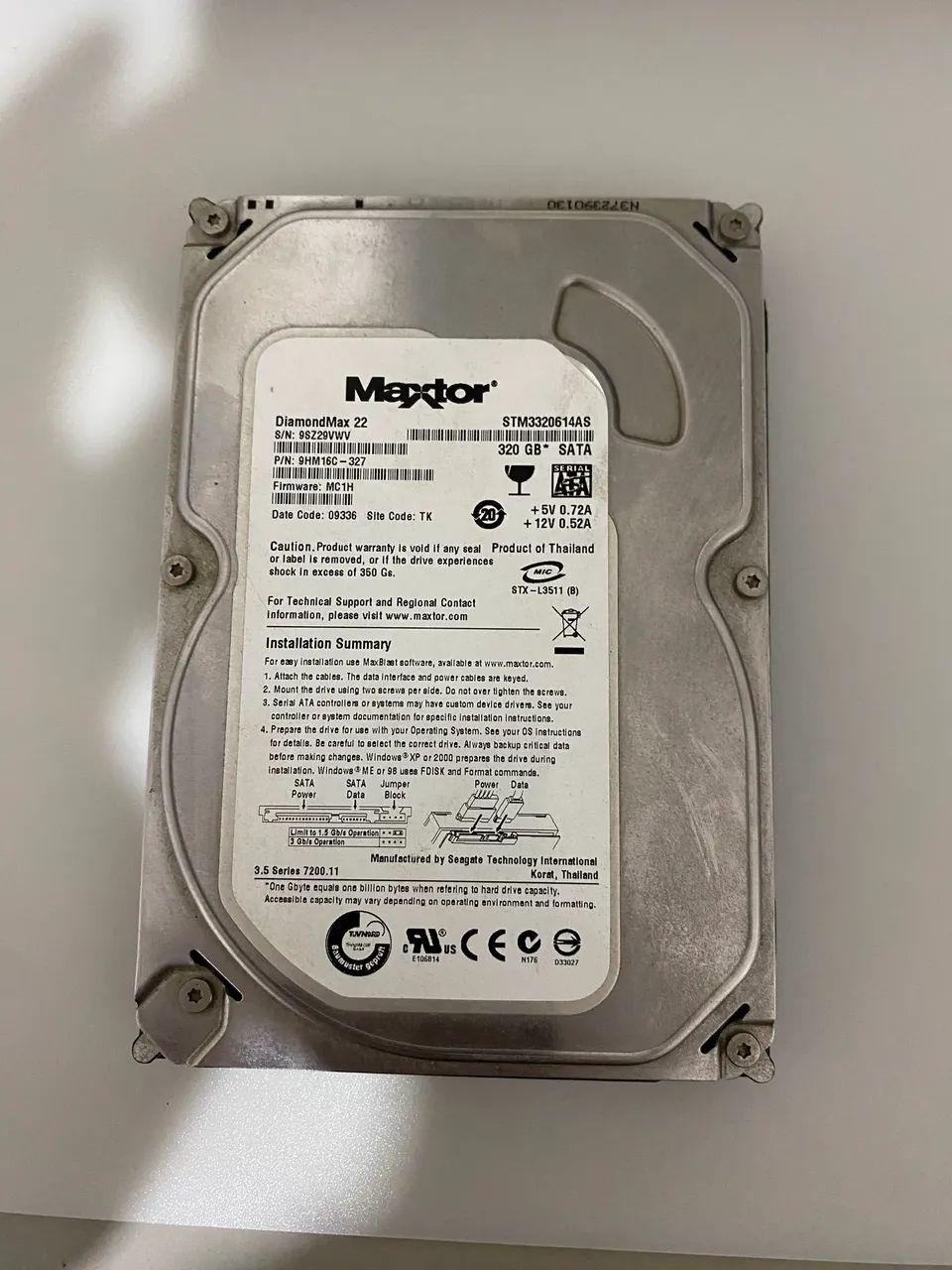 Hd 320GB Maxtor STM3320614AS