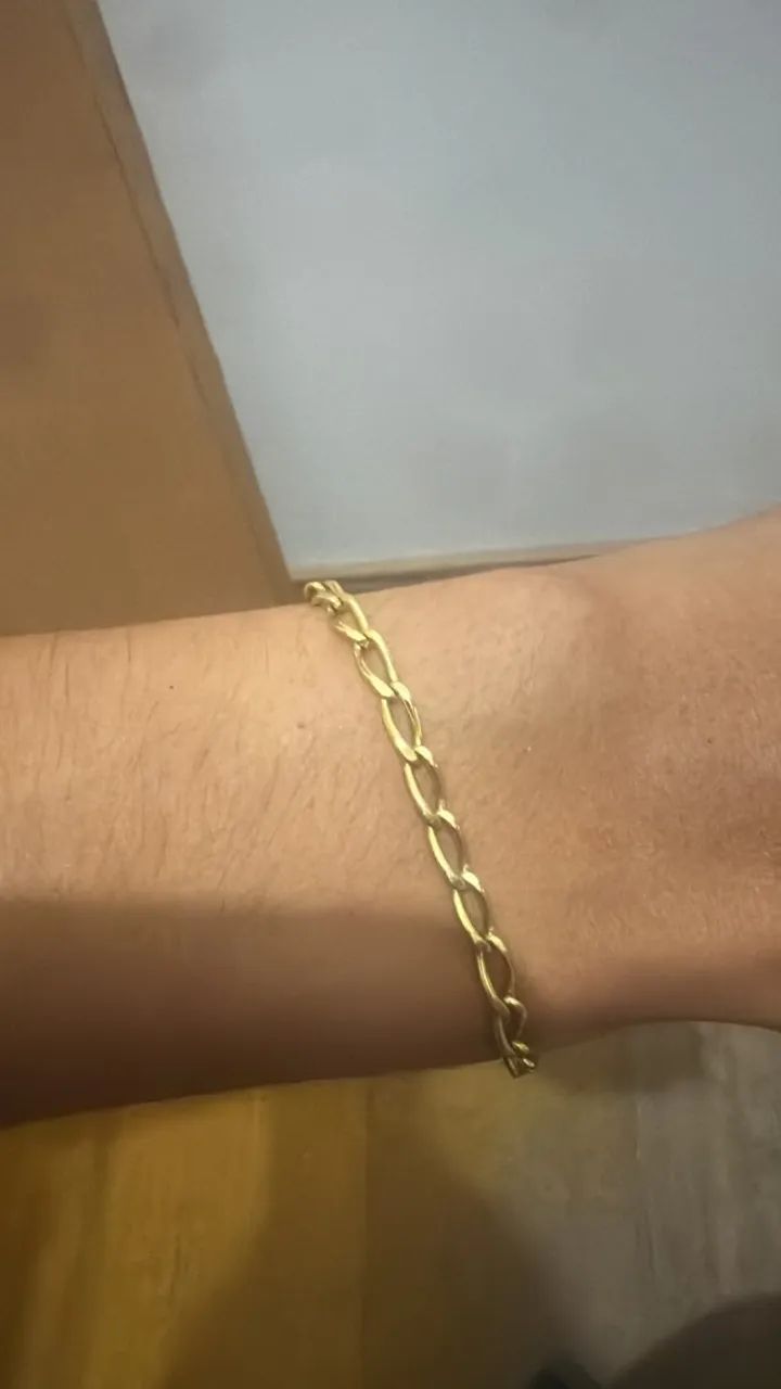 Pulseira de Ouro 18K 750 - 8,6g - Excelente Estado - Foto 5