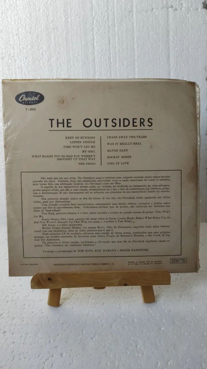 LP The outsiders.   Time wont let me - Foto 2