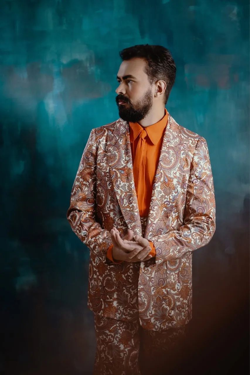 Terno Zara Man Paisley - Blazer + Calça (2020) - Foto 3