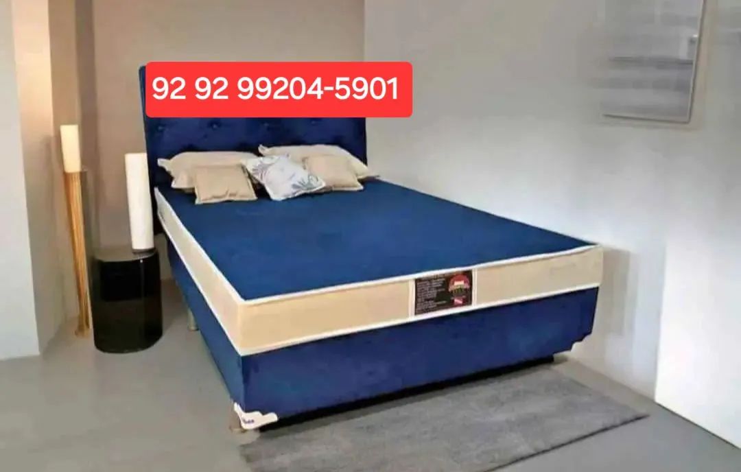 CAMA DE CASAL AZUL ??