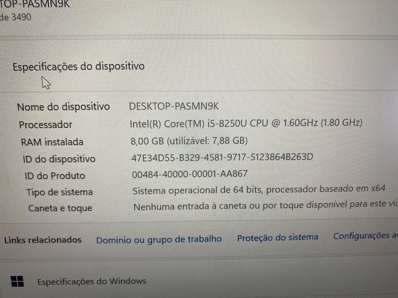 Notebook Dell i5 8ª Gen c/ NVME - Foto 5