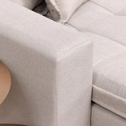 Sofá Cama Retrátil Reclinável Isis 2.00m Linho - Foto 2