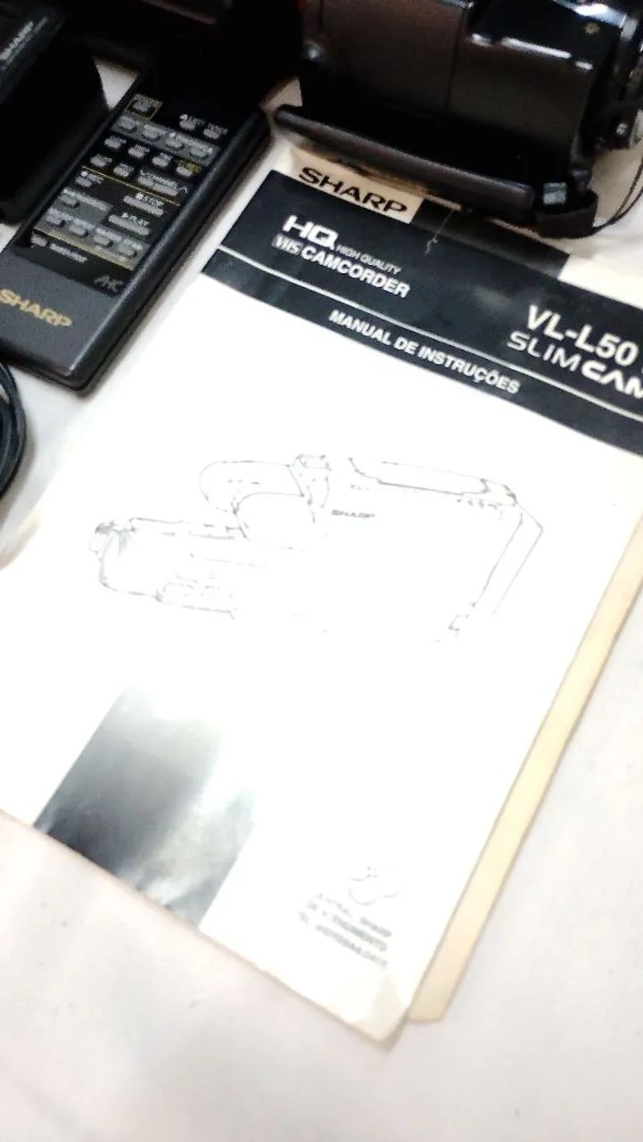 Filmadora Sharp VHS antiga  - Foto 4