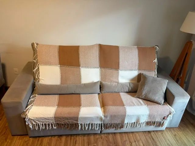 SOFA RETRATIL - Bom estado- HIGIENIZADO - Foto 4
