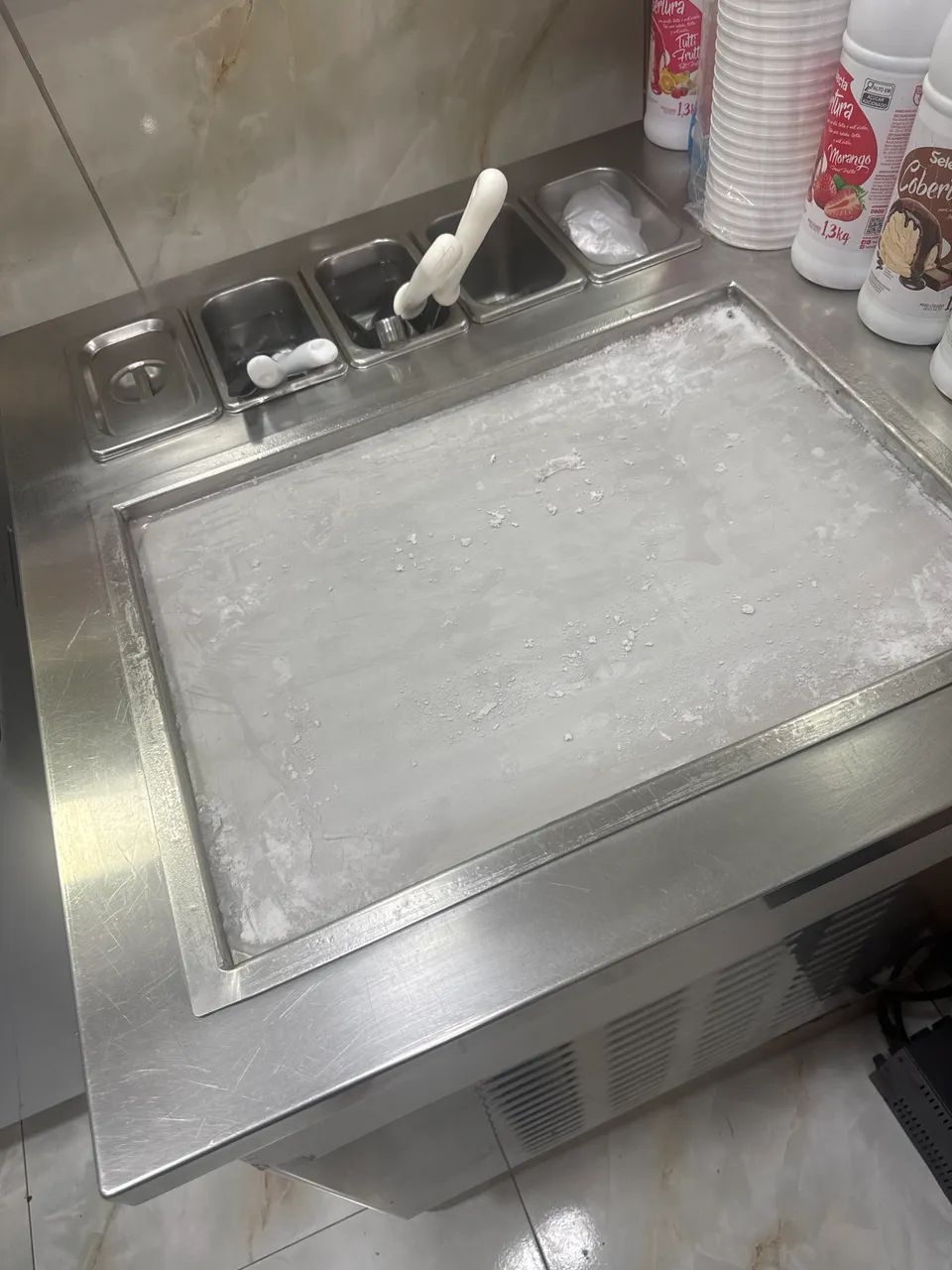 Máquina de sorvete na chapa  - Foto 3