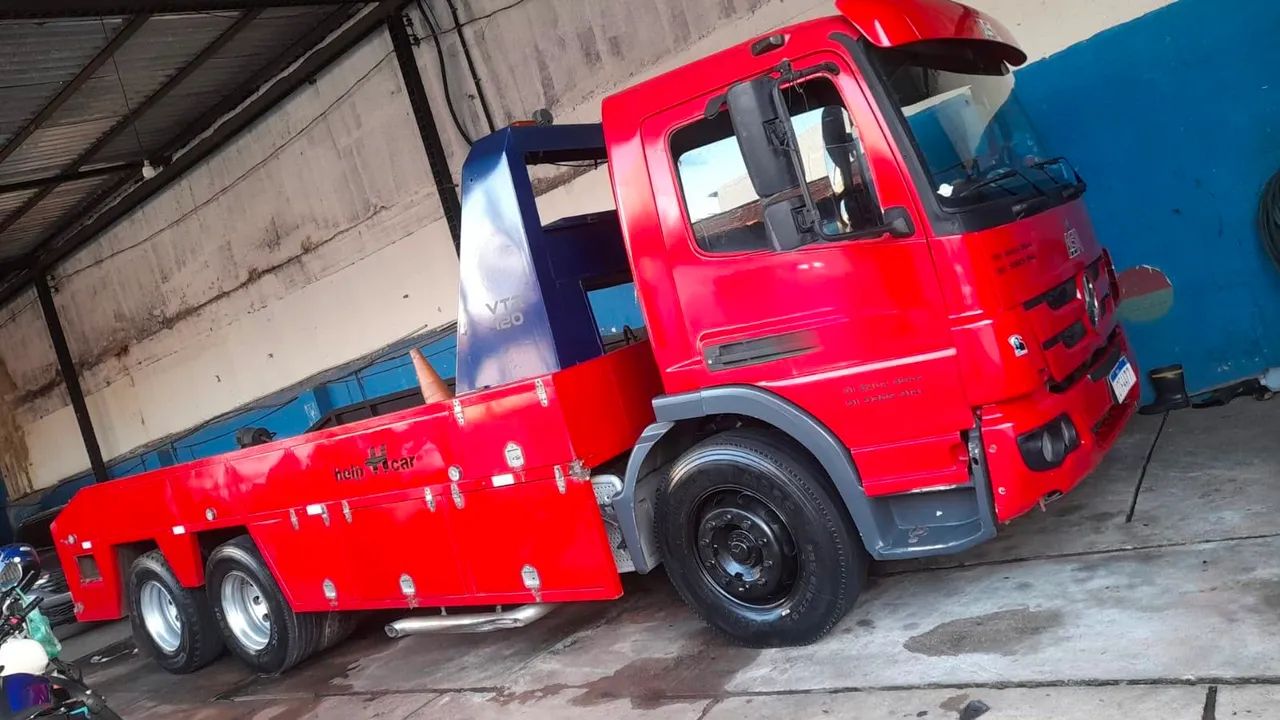 GUINCHO EXTRA PESADO MERCEDES ATEGO 2013 único dono - Foto 2