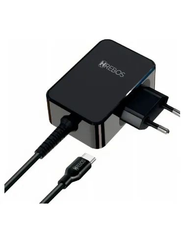 Carregador Hrebos P/ Notebook If-217 65w 110-220v Notebook Cor Preto