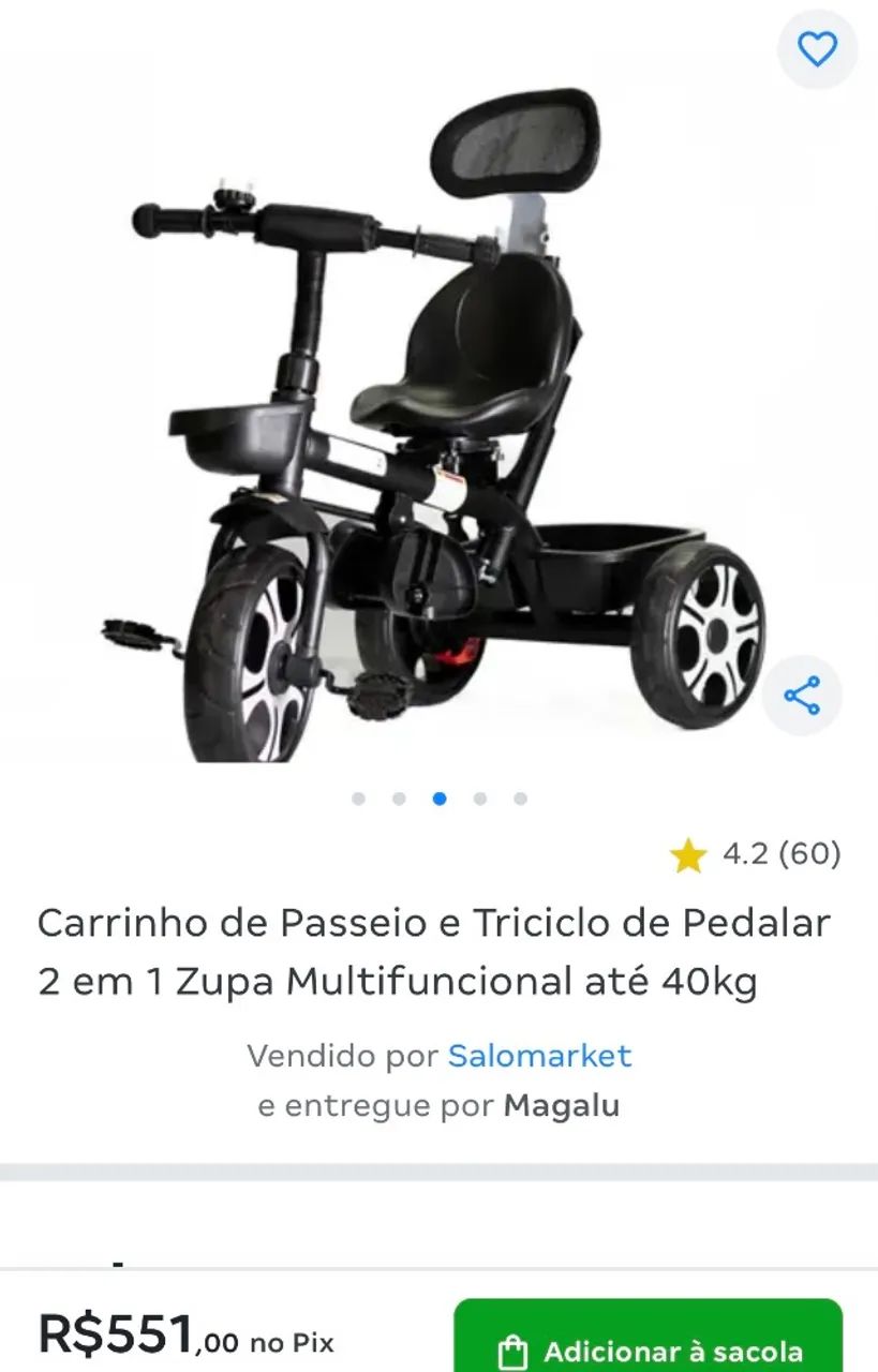 Carrinho Triciclo - Foto 4