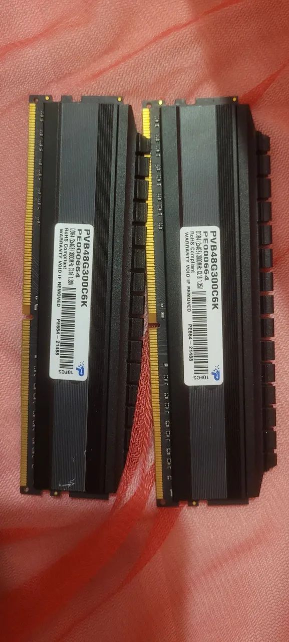 2 memórias ram ddr4 pratriot 8gb 3000mhz - Foto 2