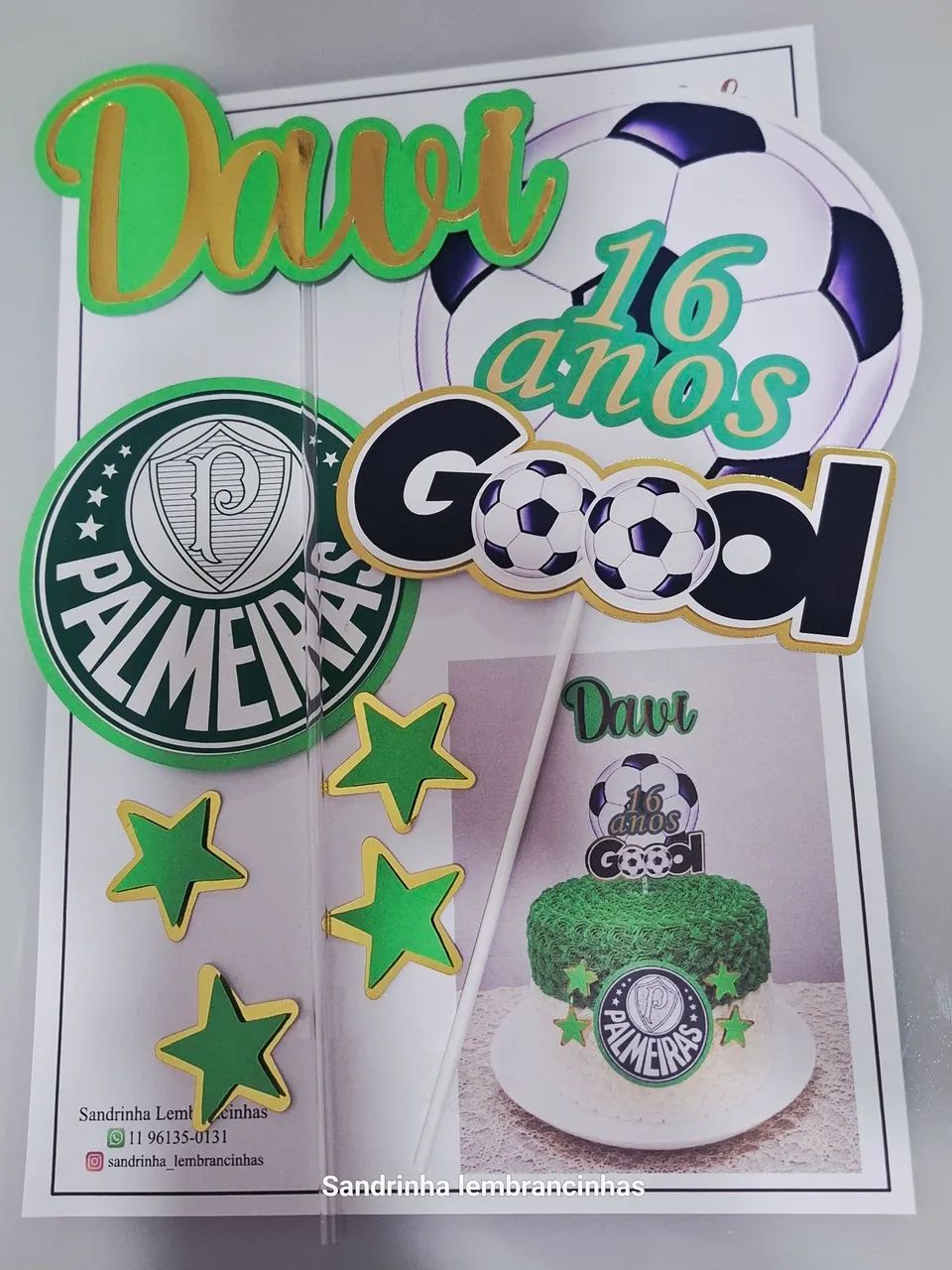 Topo de bolo personalizado  - Foto 3