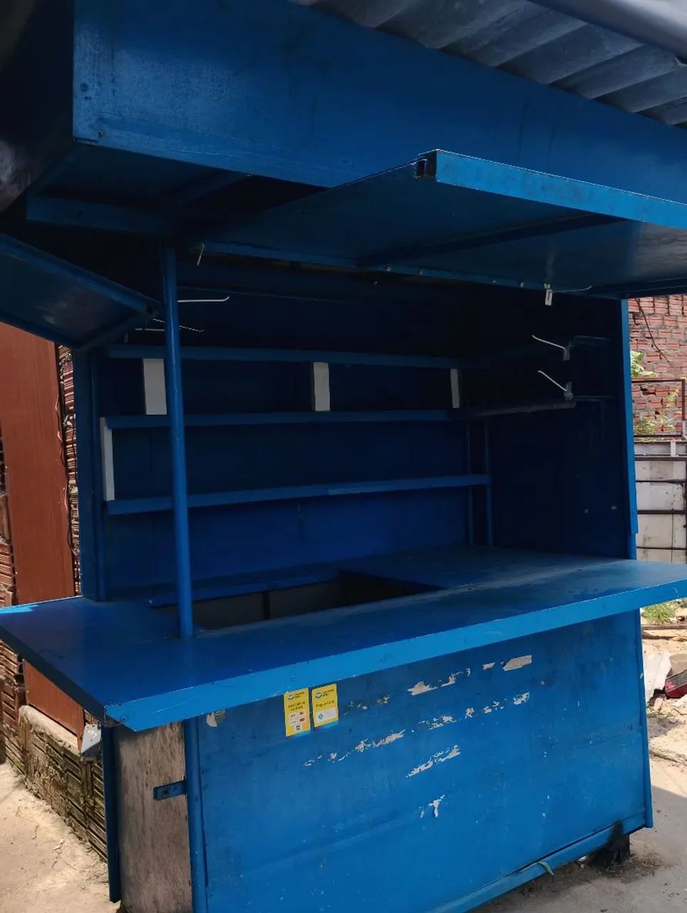 Barraca Azul com rodas/ Trailer para lanche  - Foto 3