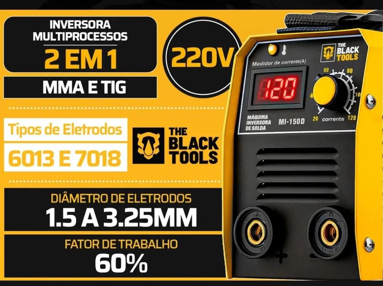 Máquina de solda com função TiG  - Foto 2