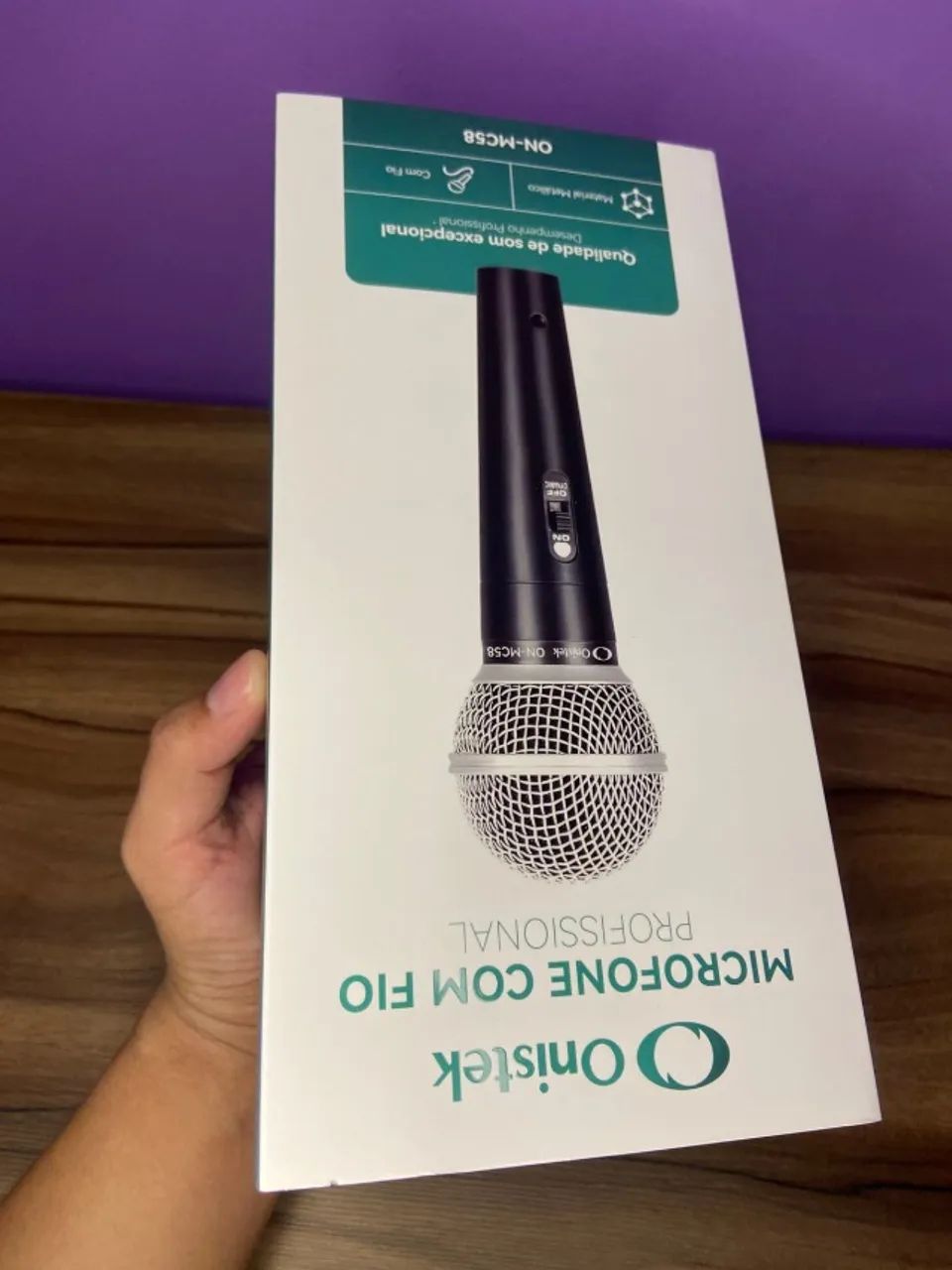 Microfone Metálico com Fio ON-MC58 Onistek - Foto 4
